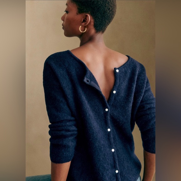 Sezane Sweaters - Sézane GASPARD Cardigan in Navy size Medium New with Tags